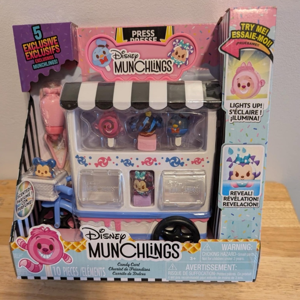 2024 Disney Munchling Candy Cart Exclusive 5 Pack Color Reveal NIB